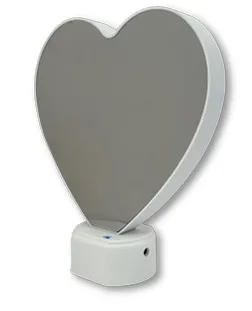 ﻣﺮاة مضيئة قلب بطارية + USB