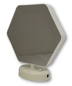 ﻣﺮآة ﻣﻀﻴﺌﺔ ﺳﺪاﺳﻲ بطارية + USB