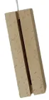 ﻗﺎﻋﺪة ﺧﺸﺐ ﻣﺴﺘﻄﻴﻞ ﻣﻀﻴﺌﺔ 20 CM 3