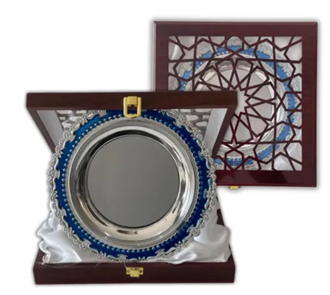 درع صحن دائري ازرق 20*20