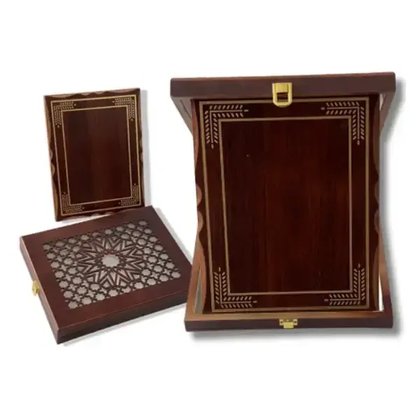 درع نجمة بني CNC 28*23  2