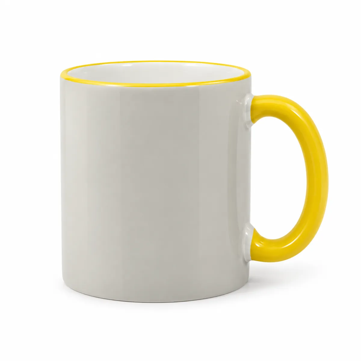 MUG SUBLIMATION - يد لون اصفر